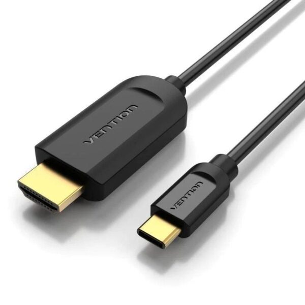 Cable Conversor HDMI 1.4 4K Vention CGUBF/ USB Tipo-C Macho - HDMI Macho/ 1m/ Negro 6922794742055 CGUBF VEN-CAB HDMI CGUBF