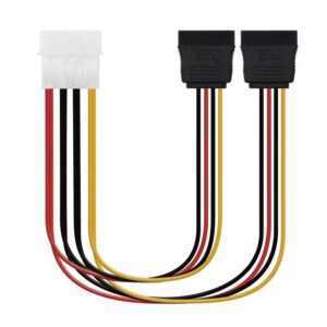 Cable Duplicador de Alimentación Nanocable 10.19.0101-OEM/ Molex Macho - 2x SATA Hembra/ 20cm 8433281001299 10.19.0101-OEM NAN-CAB 10 19 0101-OEM