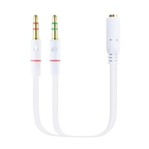 Cable Estéreo Nanocable 10.24.1203/ Jack 3.5 Hembra - 2x Jack 3.5 Macho/ 20cm/ Blanco 8433281009875 10.24.1203 NAN-ADP 10 24 1203