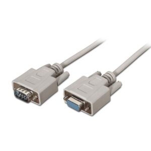 Cable Serie RS232 Aisens A112-0065/ DB9 Macho - DB9 Hembra/ Hasta 0.15W/ 1.6Mbps/ 1.8m/ Beige 8436574700640 A112-0065 AIS-CAB A112-0065