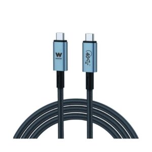 Cable USB 3.1 Tipo-C Woxter PE26-183/ USB Tipo-C Macho - USB Tipo-C Macho/ Hasta 240W/ 40Gbps/ 2m/ Negro 8435089038941 PE26-183 WOX-CAB PE26-183