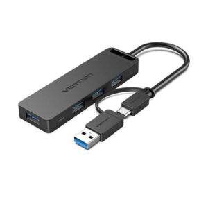 Hub USB 3.0 y Tipo-C Vention CHTBB/ 4xUSB/ USB Tipo-C PD 6922794746916 CHTBB VEN-HUB CHTBB