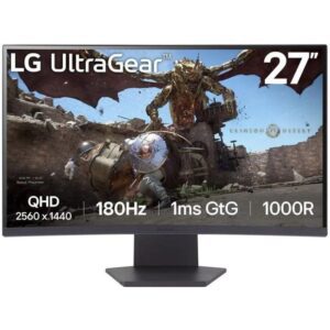 Monitor Gaming Curvo LG UltraGear 27GS60QC-B 27"/ QHD/ 1ms/ 180Hz/ VA/ Negro 8806096090664 27GS60QC-B LG-M 27GS60QC-B