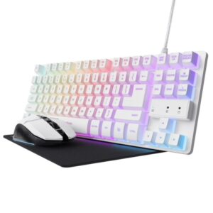 Pack Gaming Trust Gaming GXT 794W/ Teclado RGB + Ratón RGB + Alfombrilla 8713439252330 25233 TRU-PACK GXT 794W