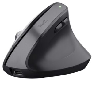 Ratón Ergonómico Inalámbrico por Bluetooth Trust Bayo+/ Batería Recargable/ Hasta 2400 DPI 8713439251463 25146 TRU-MOU BAYOP MULTI BK