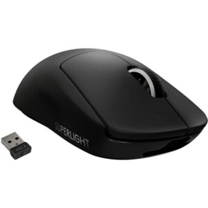 Ratón Gaming Inalámbrico Logitech PRO X Superlight/ Batería recargable/ Hasta 25600 DPI/ Negro 5099206090460 910-005881 LOG-MOU PRO X SUPLIGHT BK