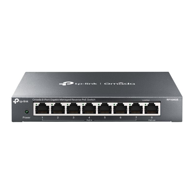 Switch TP-Link TL-RP108GE 8 Puertos/ RJ-45 10/100/1000 PoE 6935364052706 TL-RP108GE TPL-SWITCH TL-RP108GE