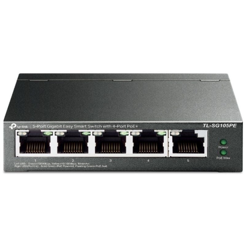 Switch TP-Link TL-SG105PE 5 Puertos/ RJ-45 10/100/1000 PoE 6935364052744 TL-SG105PE TPL-SWITCH TL-SG105PE