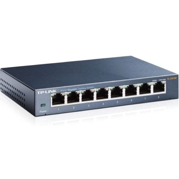 Switch TP-Link TL-SG108 V3.0 8 Puertos/ RJ-45 10/100/1000 6935364021153 TL-SG108 V3.0 TPL-SWITCH TL-SG108(UN)