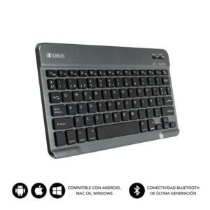 Teclado Compacto Inalámbrico por Bluetooth Subblim Smart/ Gris 8436586740573 SUB-KBT-SM0002 SUB-TEC SM0002