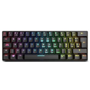 Teclado Gaming Mecánico Inalámbrico Krom Kluster/ Negro 8436587971532 NXKROMKLSTRSP KROM-TEC KLUSTER