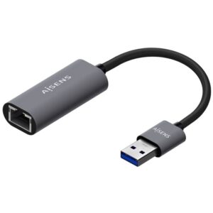 Adaptador USB 3.0 Aisens A106-0708/ USB Macho - RJ45 Hembra/ 15cm/ Gris 8436574708455 A106-0708 AIS-ADP A106-0708