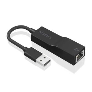 Adaptador USB 3.0 Aisens A106-0766/ USB Macho - RJ45 Hembra/ 15cm/ Negro 8436574709780 A106-0766 AIS-ADP A106-0766