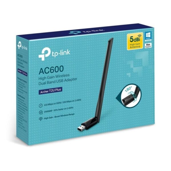 Adaptador USB - WiFi TP-Link Archer T2U Plus/ 600Mbps - Imagen 3