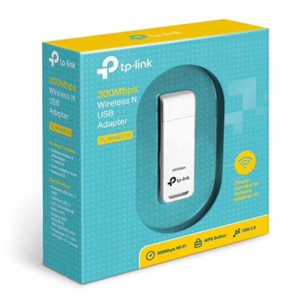 Adaptador USB - WiFi TP-Link TL-WN821N/ 300Mbps - Imagen 3