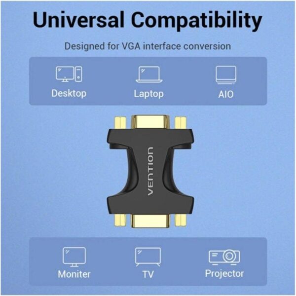 Adaptador Vention DDGB0/ VGA Hembra - VGA Hembra - Imagen 3