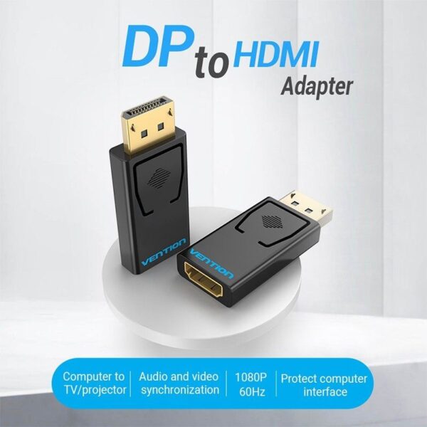 Adaptador Vention HBKB0/ DisplayPort Macho - HDMI Hembra - Imagen 4