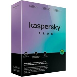 Antivirus Kaspersky Plus/ 10 Dispositivos/ 1 Año 5056244916183 KL1042S5KFS-MSBES KAS-ANTIV PLUS 10L 1Y V2