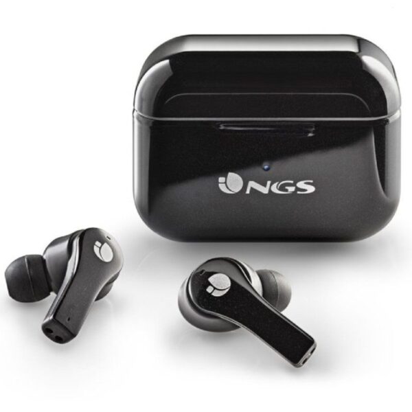 Auriculares Bluetooth NGS Ártica Bloom con estuche de carga/ Autonomía 6h/ Negros - Imagen 4