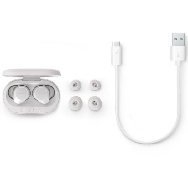 Auriculares Bluetooth Philips TAT1209 con estuche de carga/ Autonomía 6h/ Blancos - Imagen 5