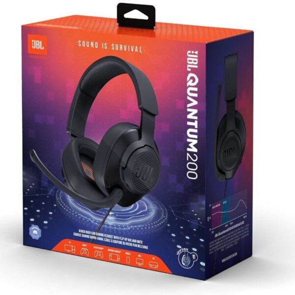 Auriculares Gaming con Micrófono JBL Quantum 200/ Jack 3.5/ Negros - Imagen 5