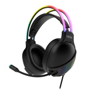 Auriculares Gaming con Micrófono Krom Klaim/ Jack 3.5/ USB 2.0/ Negros 8436587971990 NXKROMKLAIM KROM-AUR KLAIM