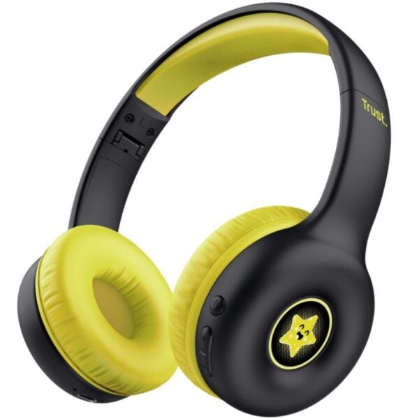 Auriculares Infantiles Inalámbricos Trust Nouna Kids/ con Micrófono/ Negros 8713439254051 25405 TRU-AUR NOUNA WIR KIDS BK