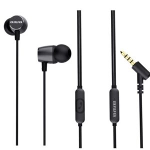 Auriculares Intrauditivos Aiwa ESTM-30BK/ con Micrófono/ Jack 3.5/ Negros 8435256900330 ESTM-30BK AIW-AUR ESTM-30BK