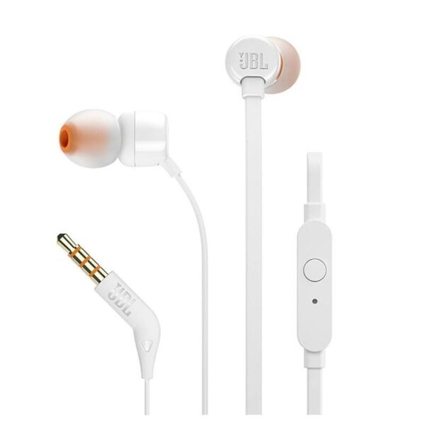 Auriculares Intrauditivos JBL Tune 110/ con Micrófono/ Jack 3.5/ Blancos - Imagen 3