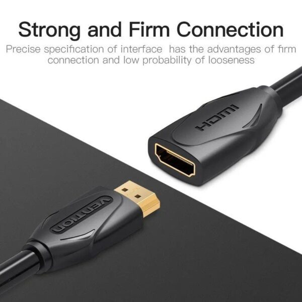 Cable Alargador HDMI Vention VAA-B06-B150/ HDMI Macho - HDMI Hembra/ 1.5m/ Negro - Imagen 2