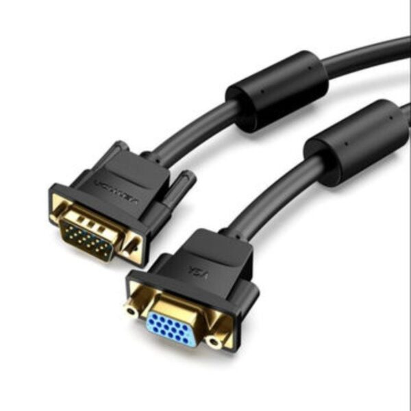 Cable Alargador SVGA Vention DAGBF/ VGA Macho - VGA Hembra/ 1m/ Negro 6922794743915 DAGBF VEN-CAB DAGBF