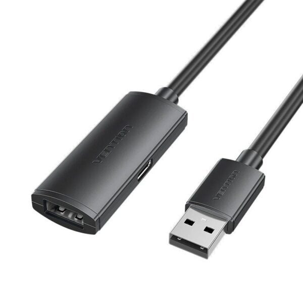 Cable Alargador USB 2.0 Vention CBKBJ/ USB Macho - USB Hembra/ 480Mbps/ 5m/ Negro 6922794782549 CBKBJ VEN-CAB CBKBJ