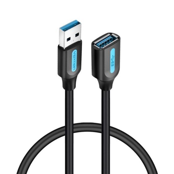 Cable Alargador USB 3.0 Vention CBHBF/ USB Macho - USB Hembra/ 5Gbps/ 1m/ Negro - Imagen 3