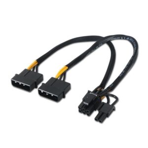 Cable Alimentación Tarjeta Gráfica Aisens A131-0165/ 2x Molex Macho - Molex 6+2 PIN Macho/ Hasta 54W/ 20cm 8436574701647 A131-0165 AIS-CAB A131-0165