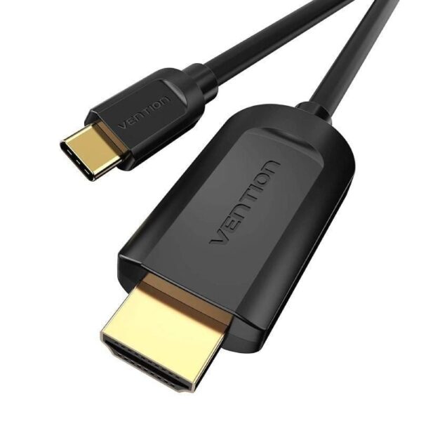 Cable Conversor HDMI 1.4 4K Vention CGUBF/ USB Tipo-C Macho - HDMI Macho/ 1m/ Negro - Imagen 2