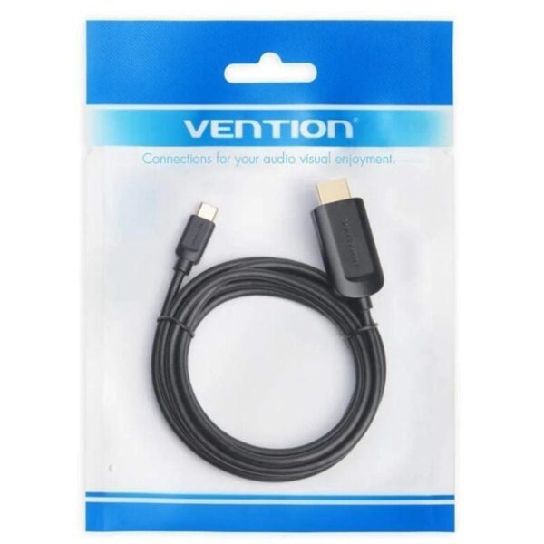 Cable Conversor HDMI 1.4 4K Vention CGUBF/ USB Tipo-C Macho - HDMI Macho/ 1m/ Negro - Imagen 5