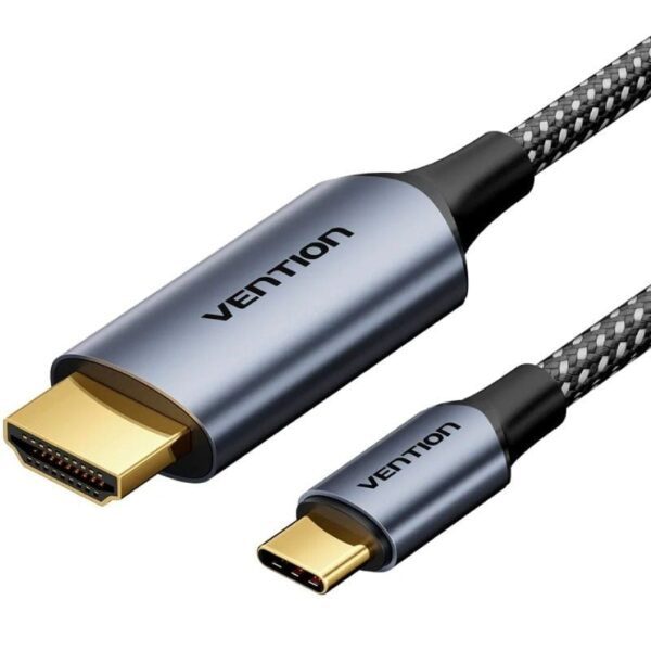 Cable Conversor HDMI 2.0 4K Vention CRHHF/ USB Tipo-C Macho - HDMI Macho/ 1m/ Negro 6922794785595 CRHHF VEN-CAB CRHHF