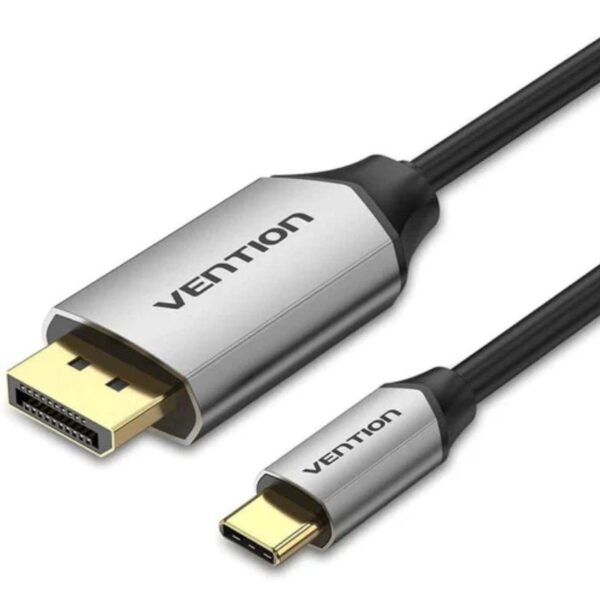 Cable Conversor Vention CGZBG/ USB Tipo-C Macho - DisplayPort Macho/ 1.5m/ Negro 6922794753273 CGZBG VEN-CAB CGZBG