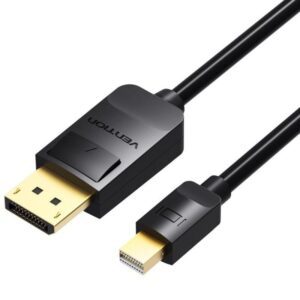 Cable Conversor Vention HAABH/ Mini DisplayPort Macho - DisplayPort Macho/ 2m/ Negro 6922794733220 HAABH VEN-CAB HAABH