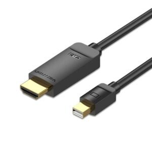 Cable Conversor Vention HAHBH/ Mini Displayport Macho - HDMI Macho/ 2m/ Negro 6922794749269 HAHBH VEN-CAB HAHBH