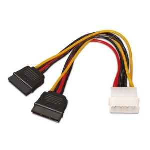 Cable Duplicador de Alimentación Aisens A131-0161/ Molex 4 PIN Macho - 2x SATA Hembra/ Hasta 54W/ 20cm 8436574701609 A131-0161 AIS-CAB A131-0161