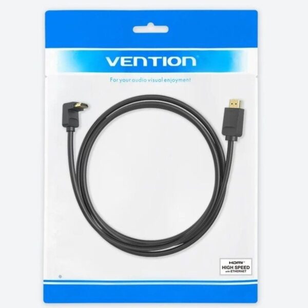 Cable HDMI 2.0 4K Acodado Vention AAQBF/ HDMI Macho - HDMI Macho/ 1m/ Negro - Imagen 5