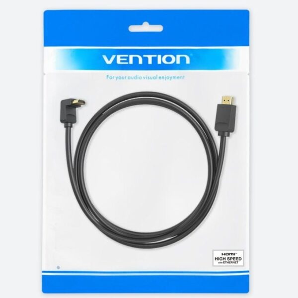 Cable HDMI 2.0 4K Acodado Vention AAQBH/ HDMI Macho - HDMI Macho/ 2m/ Negro - Imagen 5