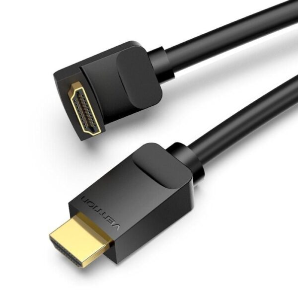 Cable HDMI 2.0 4K Acodado Vention AAQBI/ HDMI Macho - HDMI Macho/ 3m/ Negro - Imagen 2