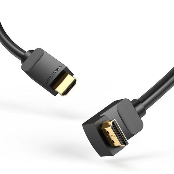 Cable HDMI 2.0 4K Acodado Vention AAQBI/ HDMI Macho - HDMI Macho/ 3m/ Negro - Imagen 3