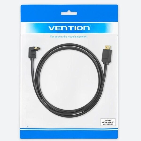 Cable HDMI 2.0 4K Acodado Vention AAQBI/ HDMI Macho - HDMI Macho/ 3m/ Negro - Imagen 5