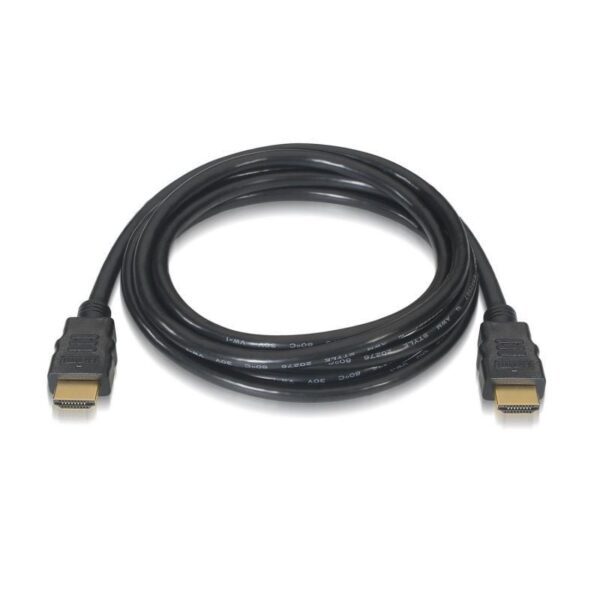 Cable HDMI 2.0 4K Aisens A120-0372/ HDMI Macho - HDMI Macho/ Hasta 10W/ 2250Mbps/ 10m/ Negro - Imagen 2