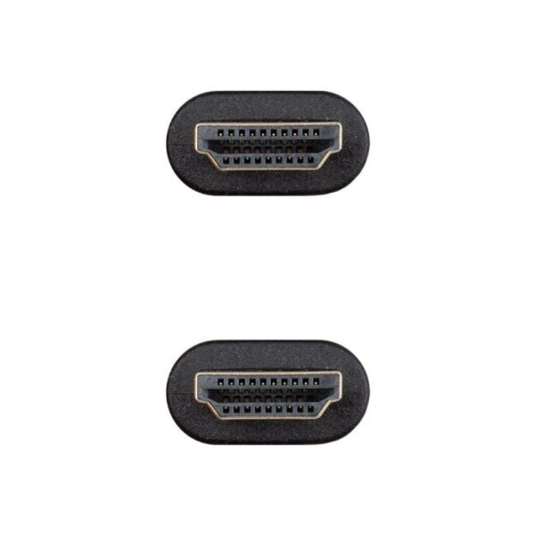 Cable HDMI 2.0 4K CCS Nanocable 10.15.3902/ HDMI Macho - HDMI Macho/ 2m/ Negro - Imagen 3