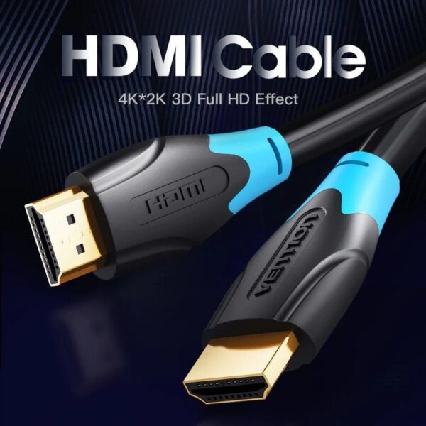 Cable HDMI 2.0 4K Vention AACBE/ HDMI Macho - HDMI Macho/ 75cm/ Negro - Imagen 4