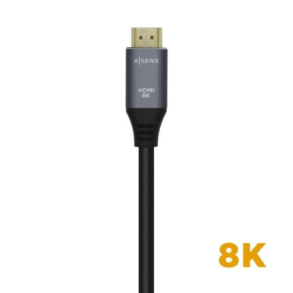 Cable HDMI 2.1 8K Aisens A150-0425/ HDMI Macho - HDMI Macho/ 50cm/ Gris Negro - Imagen 2